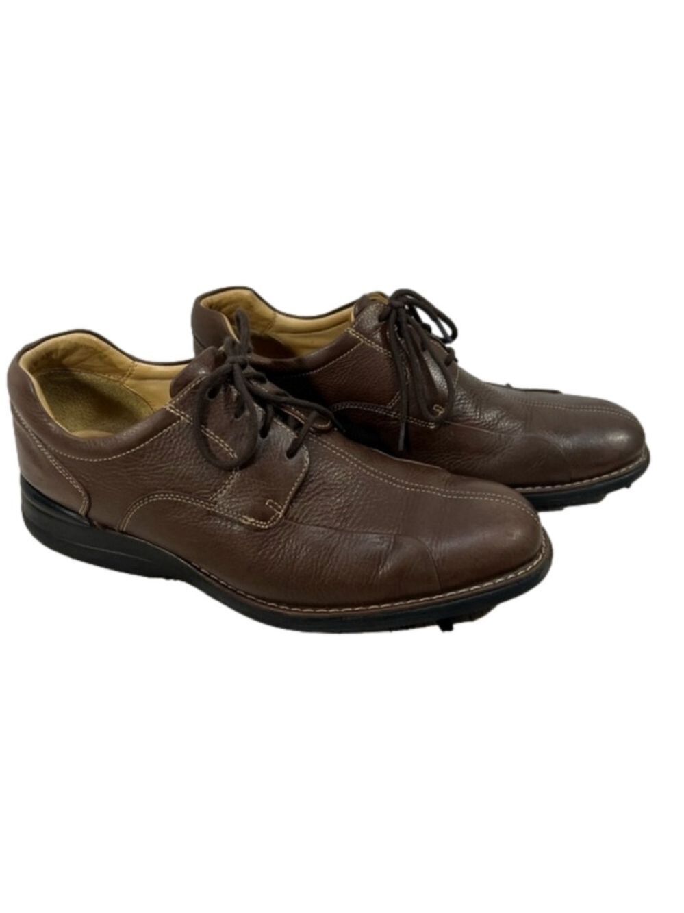 Johnston & Murphy Mens Leather Brown Shoes Size 9.5
